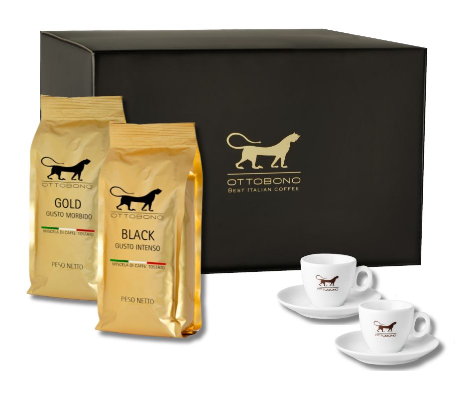 2 Sacchetti grani 500g + 2 Tazzine da caffè